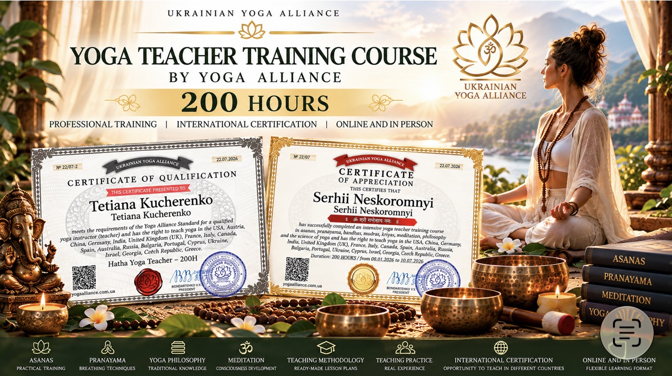 Yoga Alliance Teacher and Instructor Training Courses — 200-Hour Training, International Certificate and a Career as a Yoga Instructor