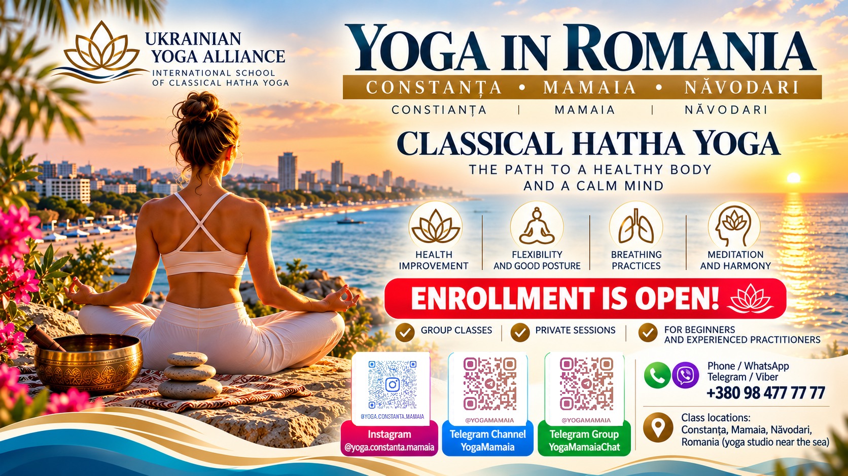 Hatha Yoga in Romania — Yoga Classes in Constanța, Mamaia, and Năvodari with Vladimir Bondarenko